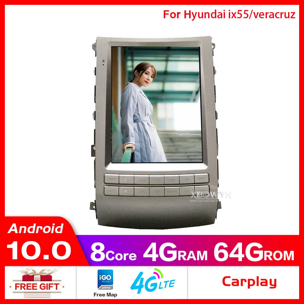 Вертикальный Экран Tesla Стиль Android 10 0 9 7 дюймов автомобиля радио для Веракрус Ix55