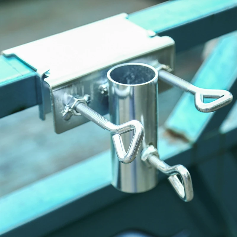 Parasol Holder for Square Balcony Railings Sun Umbrella Holder for Balcony Railings Umbrella Clamp Sun Shade umbrella stand holder parasol base stand outdoor parasol accessories
