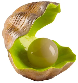 

GLOFISH aquarium décor Glofish pearl oyster shell with GLO effect of 7.62 x 8.13 x 8.13 cm