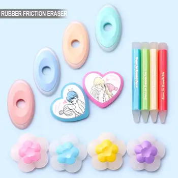 

Cute Kawaii Candy-colored Eraser Erasable Pen Easy Wipe Rubber Creative Stationery Cute Eraser School Supplies Child Day Gift
