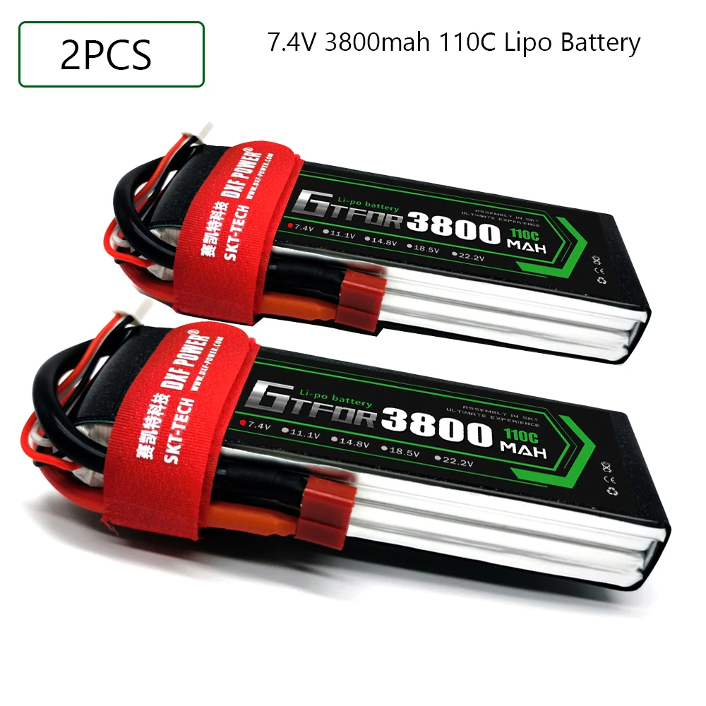 GTFDR 3800 мАч 7 4 В 110C-220C Lipo батарея 2S XT60/DEANS/XT90/EC5 для AKKU дрона FPV грузовика четыре axi