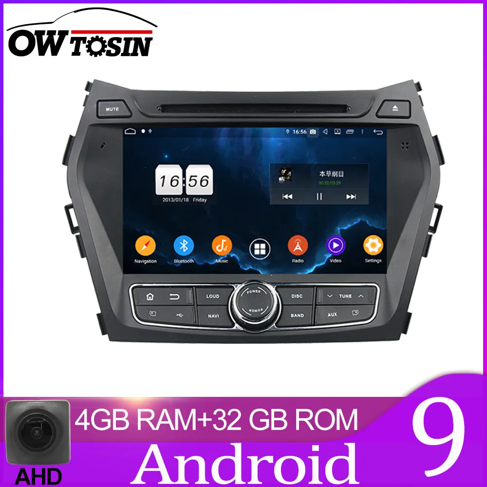 32GB unit only Owtosin Автомобильный Радио Видео мультимедийный плеер навигация gps Android 9,0 для hyundai IX45 Santa FE 2013 автомобиль 4G ram - Цвет: 32GB unit only