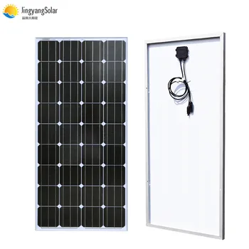 

High efficiency 100W glass mono solar panel monocrystalline Solar Module For Car RV Boat Battery Charger Waterproof