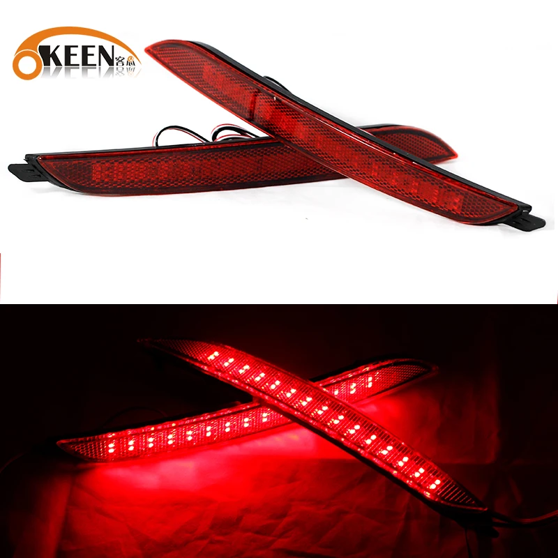 

2pcs For Hyundai Elantra MDAvante 2012 2013 LED Rear Bumper Reflector Light Tail Brake Stop Light 12V Red Color 5W