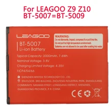 100 oryginalny wysokiej jakości bateria 2000mAh dla LEAGOO Z9 Z10 BT-5007 i BT-5009 baterii baterii tanie tanio ZQTMAX 1801 mAh-2200 mAh CN (pochodzenie)
