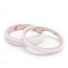 5 Rolls/lot 6mmx9m Double Faced Adhesive Tape Slim Strong Adhesion White Powerful Doubles Faced Adhesive for Office Home Decor