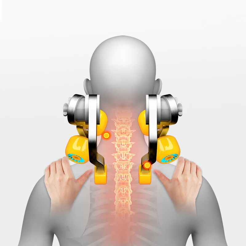 Электрическая массажная шаль для шеи шиацу массажер для разминания шейки шеи плеча спины талии тела массаж