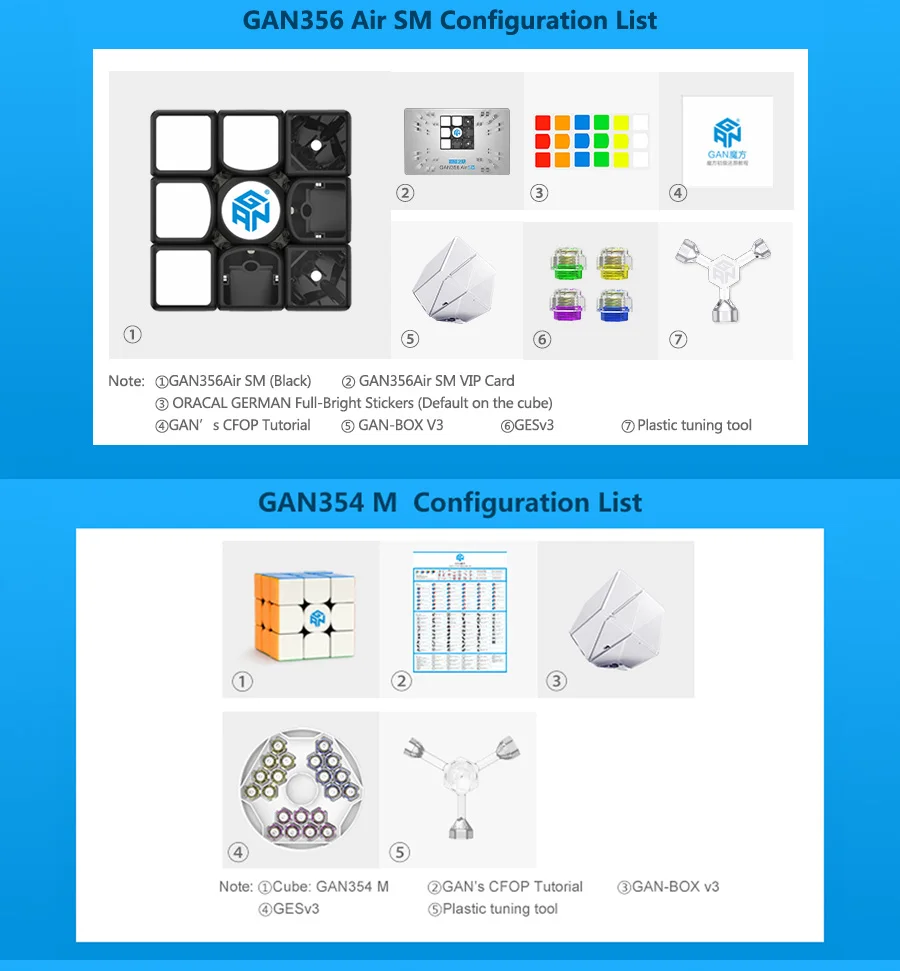 3x3x3 Gan 356 Air Master Advance Master Gan Air S Gan Air SM Магнитные подарки Cfop формула карты скорость магниты магические кубики 3x3