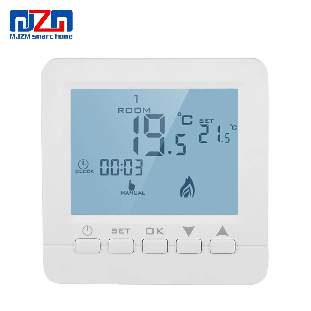 

MJZM BGL08-6 LCD Gas Boiler Heating Temperature Controller Digital Weekly Programmable Thermostat Wall Mounted Thermoregulator