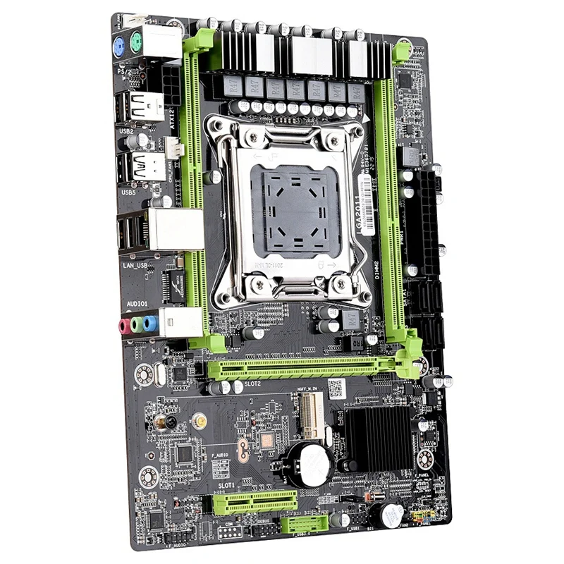 X79 M2 LGA2011 материнская плата комбинированный набор с E5-2640 cpu 2X8GB 16GB DDR3 ram 2-Ch 1600Mhz ECC REG NVME M.2 SSD слот