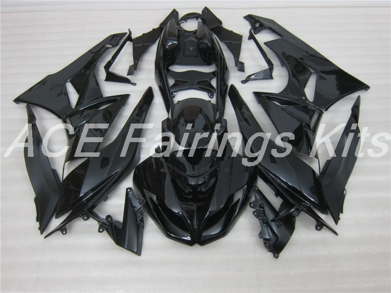 Литьевая Форма ABS обтекатель комплект подходит для Kawasaki Ninja ZX6R 2009 2010 2011 2012 Обтекатели ZX-6R 09 10 11 12 все черные огни
