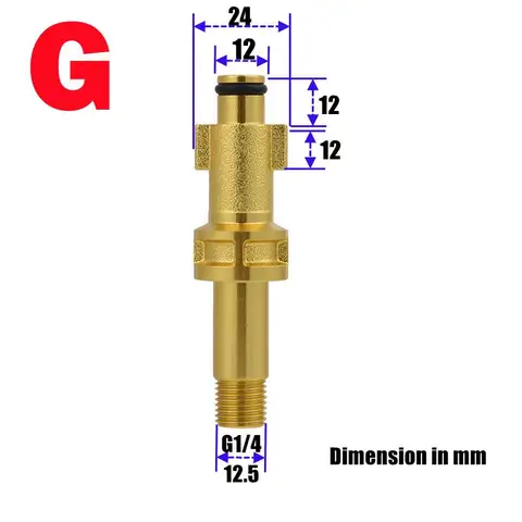Adaptor Foam Gun Generator Lance Bayonet Male Connector For High Pressure Karcher Nilfisk Elitech Stihl Lavor Huter