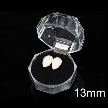 

New 1 pair Halloween Vampire Denture Zombie Teeth Small Tiger Teeth COSPLAY Make-up Dance Props 13mm