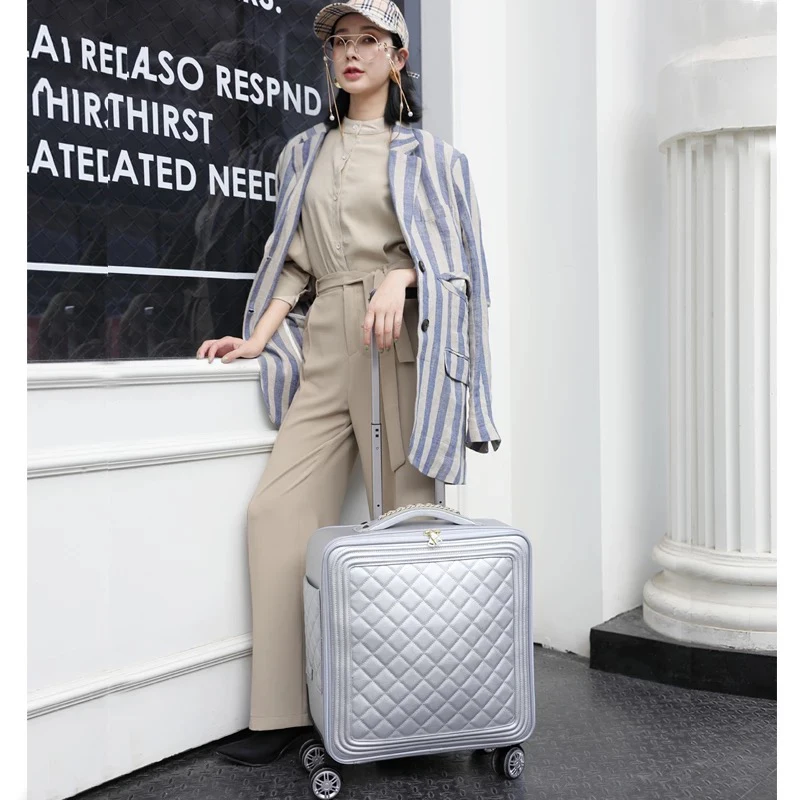 Fashion trolley suitcase set with handbag net red travel luggage