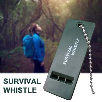 

3 Pcs High Decibel Portable Camping Signal Black Hiking Emergency Survival Whistle Easy Operate Outdoor Rescue Tool Sound
