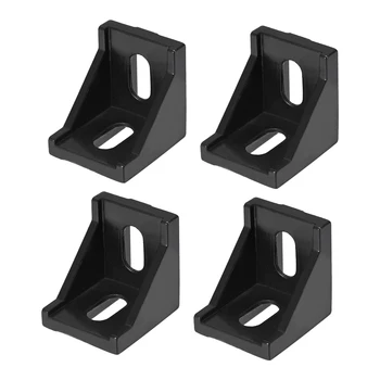 

uxcell Corner Bracket for 4040 Series Aluminum Extrusion Profile, 4 Pcs (Black)