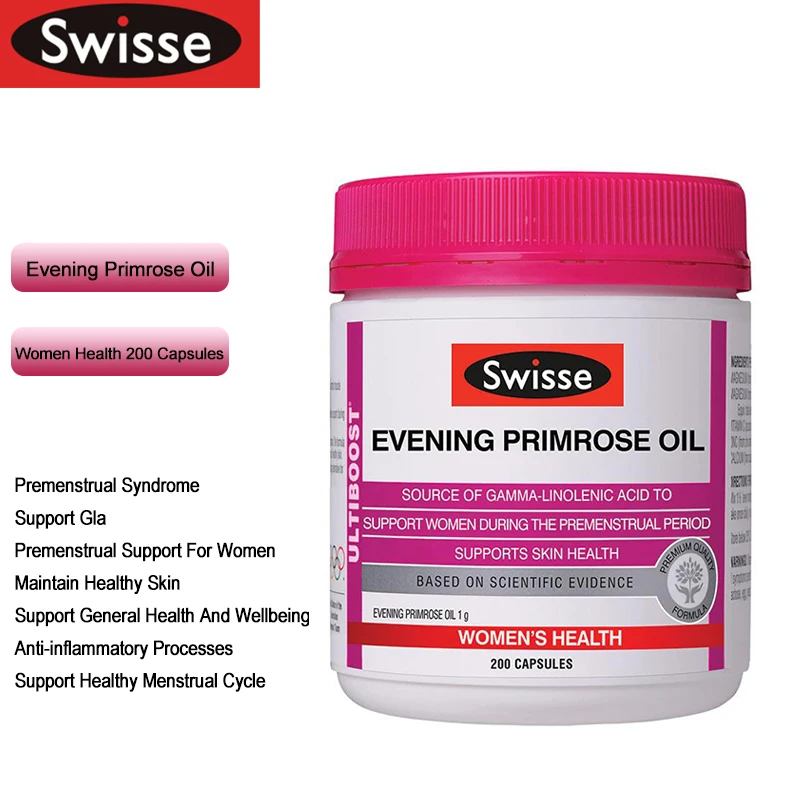 Swisse Evening Primrose Oil 200Caps EPO GLA Women Health Supplements