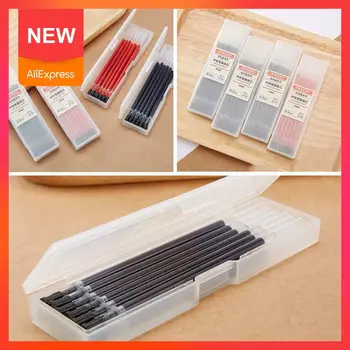 

12 PCS High quality Black Blue Red Ink Needle tube cartridge office For Fine Ink Nib School Student Pen Gel Refill statione I3U2