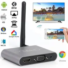 Mirascreen беспроводной HDMI VGA зеркальная коробка wifi Дисплей донгл ТВ-палка Miracast Airplay медиа-поток для Android iOS телефон к ТВ