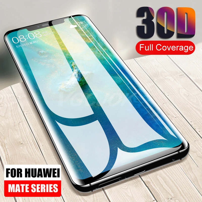 

30D Full Protective Glass For Huawei Mate 30 Pro 20X 9 10 Lite Screen Protector Film For Huawei mate 9 10 30 20 X Tempered glass