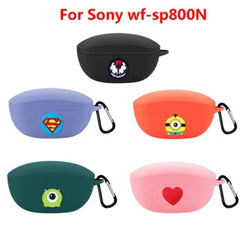

Cartoon Case For SONY WF-SP800N True Wireless Bluetooth Earphones WF-SP800N Silicone Full Protective Cover Case