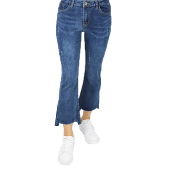 

2020 Woman plus size Stretch Jeans Jeans for Women High Waist Jeans female washed denim Bootleg jeans