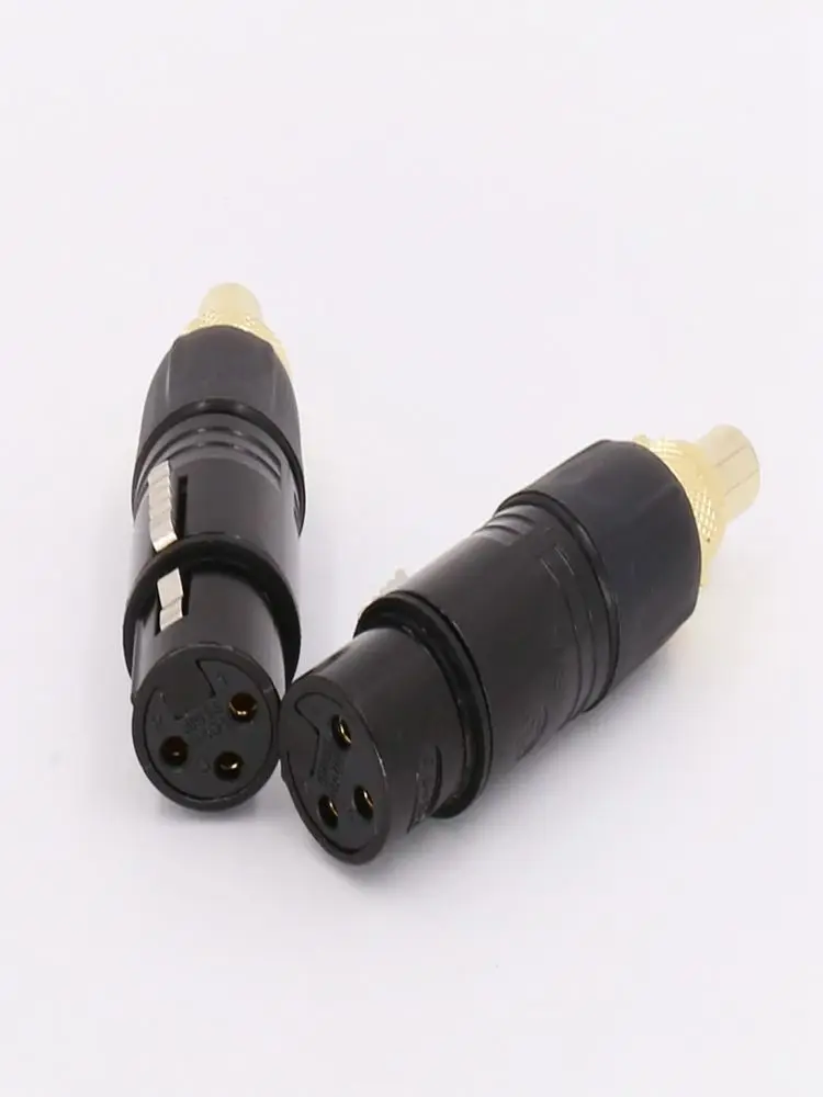 2x XLR для RCA гнездо адаптер Золотой сбалансированный кабель штекер мужской - Цвет: XLR FEMALE TO RCA FE