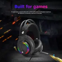 2020 new K1 RGB 7 1 Sound USB Wired Headset Over Ear Gaming Headphone w Microphone Professional Gaming Headphone