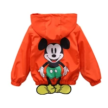 Микки Маус Детская Куртка Человек-Паук Капитан Америка Бэтмен Супергерой Мальчик Девочка Толстовка Младенческая Мультфильм Одежда Малыша Модная Одежда
