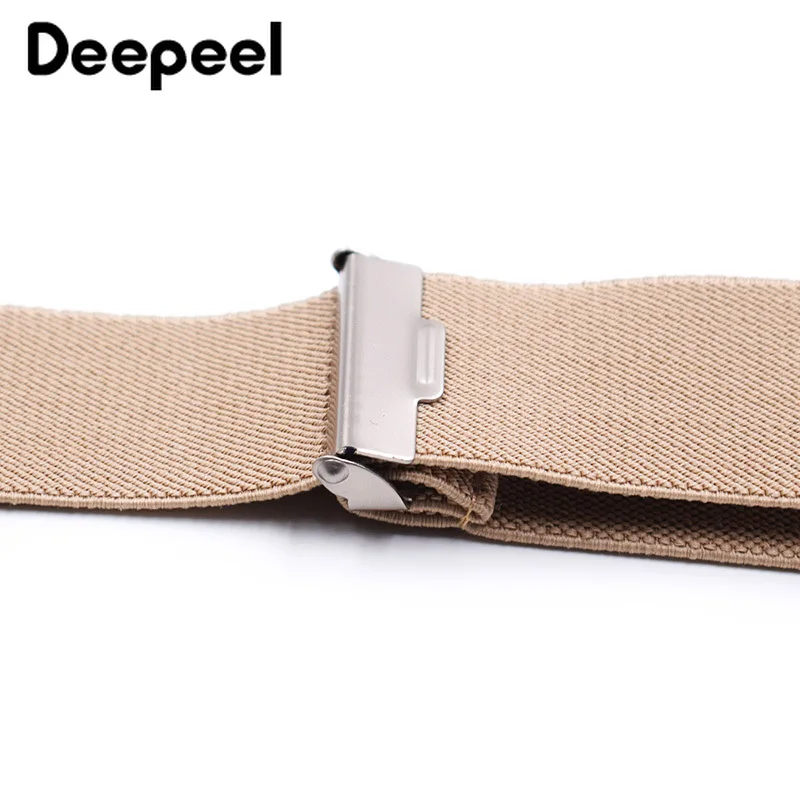 Deepeel 1 шт., 3,5*120 см, регулируемая эластичная Подвеска для взрослых, мужские ремни y-образной формы, Эластичные подтяжки, 3 зажима, подтяжки для штанов