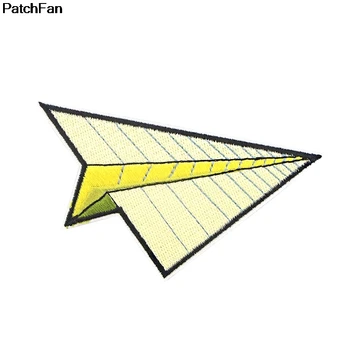 

20pcs/lot A2571 Paper aircraft Iron on Patch Clothing diy Embroidered Sewing Applique Sew On Patches Fabric Badge Patchwork