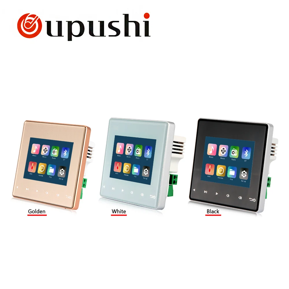 

Oupushi A3-W/G Family smart intelligent background music system can support bluetooth