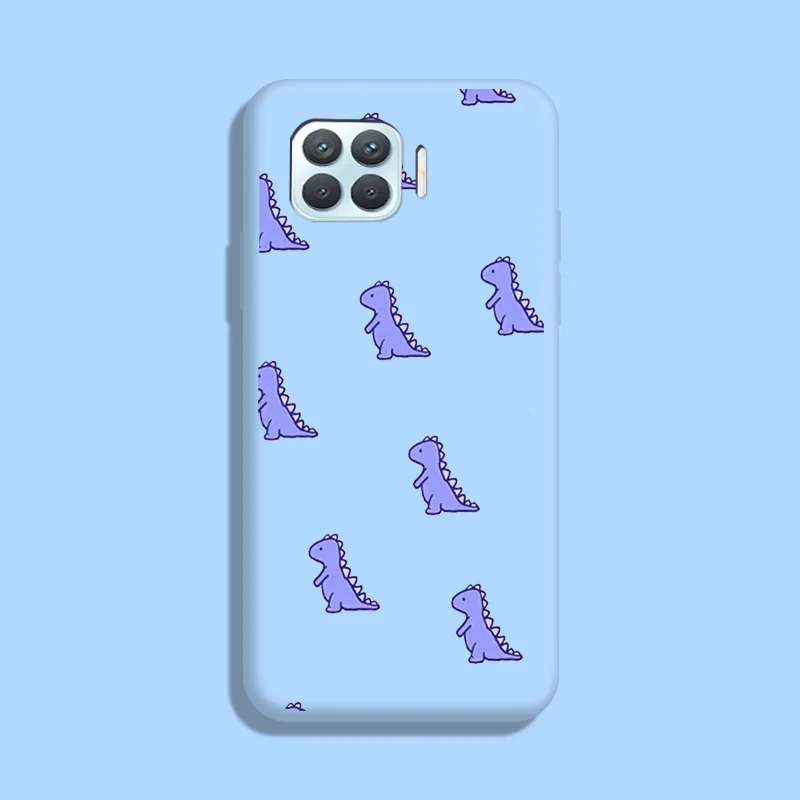 Dinosaur TPU Soft Shell For OPPO F17 Pro A93 4G Case Silicone Personality Tide Case For OPPO Reno 4 Lite Case Cute Fundas oppo flip cover Cases For OPPO