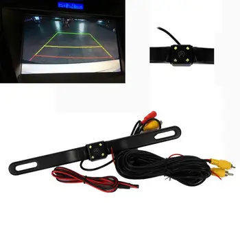 

Car Rear View Reverse Backup Parking Camera CMOS Waterproof 4 LED Night Vision Mar13