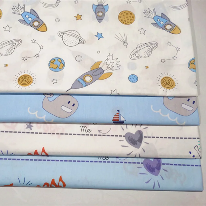 Детское Хлопковое одеяло для шитья фарбик для домашнего пэтчворк DIY ремесло сделано поставка саржа хлопок Fruniture украшения