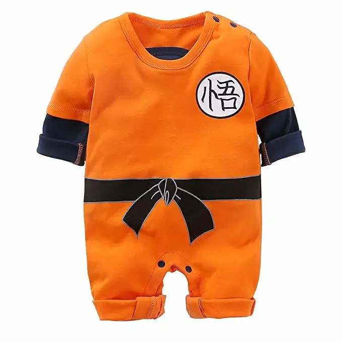 Sun Goku Одежда для маленьких мальчиков и девочек одежда для малышей высокого качества детские комбинезоны с героями мультфильмов, стильные комбинезоны с длинными рукавами для малышей - Цвет: Sun Goku