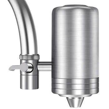 

Faucet Water Filter, 304 Stainless-Steel Water Faucet Filtration System, High Water Flow Tap Water Filter, Water Purifier Remove