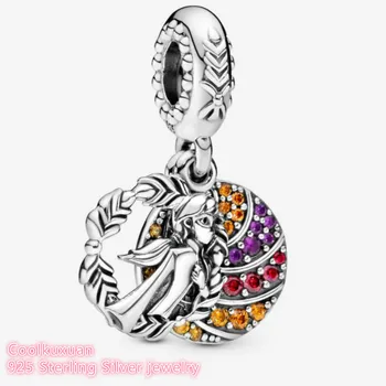 

2019 Winter Original 100% 925 Sterling Silver Frozen Anna Dangle Charm beads Fits Pandora bracelets PPD473