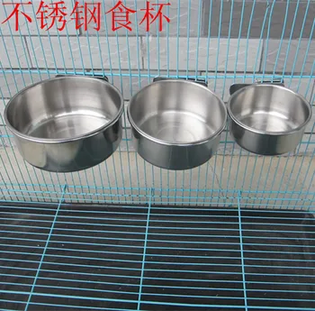 

bird feeder Parrot Stainless Steel Bowl Gift Box Food Bowl Basin Food Cup Water Cup Manger Birds bird supplies