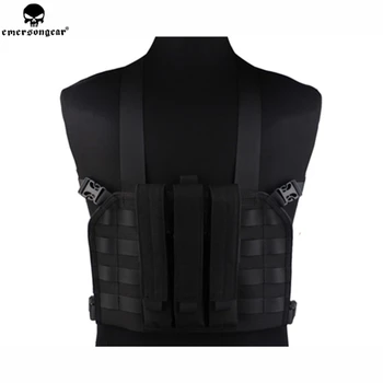 

emersongear Emerson tactical Modular Chest Rig MP7 CS Wargame Paintball Molle High Speed Carrier w Triple Mag Pouch