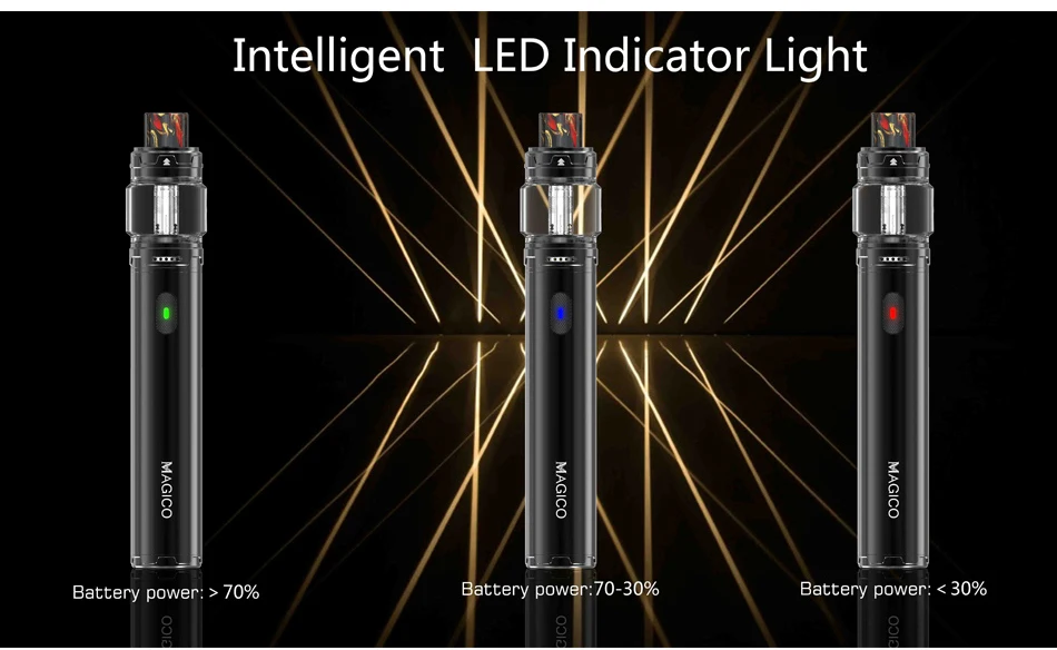 Оригинал HorizonTech Magico Nic солевая ручка Vape с 2000 мАч встроенный аккумулятор 5 мл