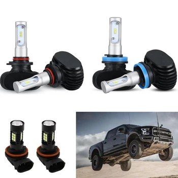 

6pcs LED Headlight Hi Low Beam Led Fog Light Combo For Ford F150 2015 2016 2017 H11 9005 9005 9145 9140
