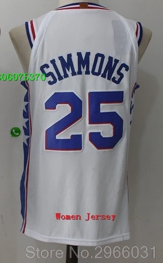 A+++ Philadelphia качество для женщин и взрослых#25 Бен Симмонс 21 Joel Embiid 20 Markelle Fultz Джерси - Цвет: for Women