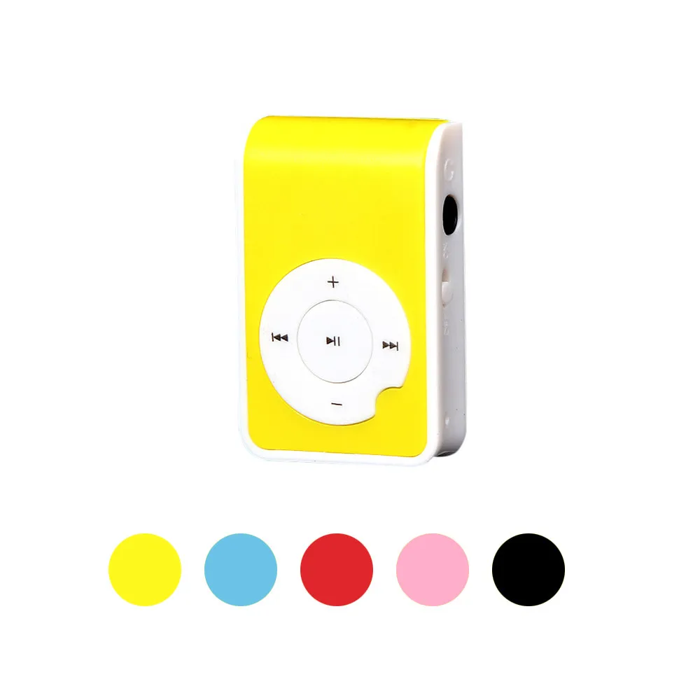 Спортивный MP3 плеер музыкальный мини зажим металлический USB поддержка Micro SD TF карт