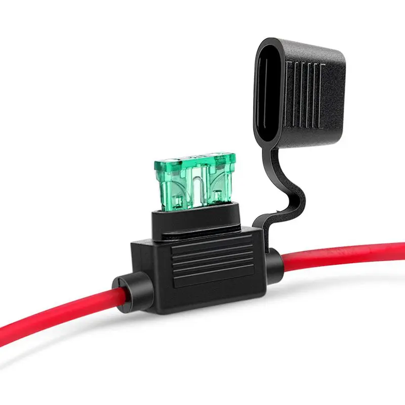 NI-FH01 Встроенный держатель предохранителя 14AWG жгут проводов ATC/ATO 30AMP лезвие предохранитель автомобильный держатель предохранителя-10 шт