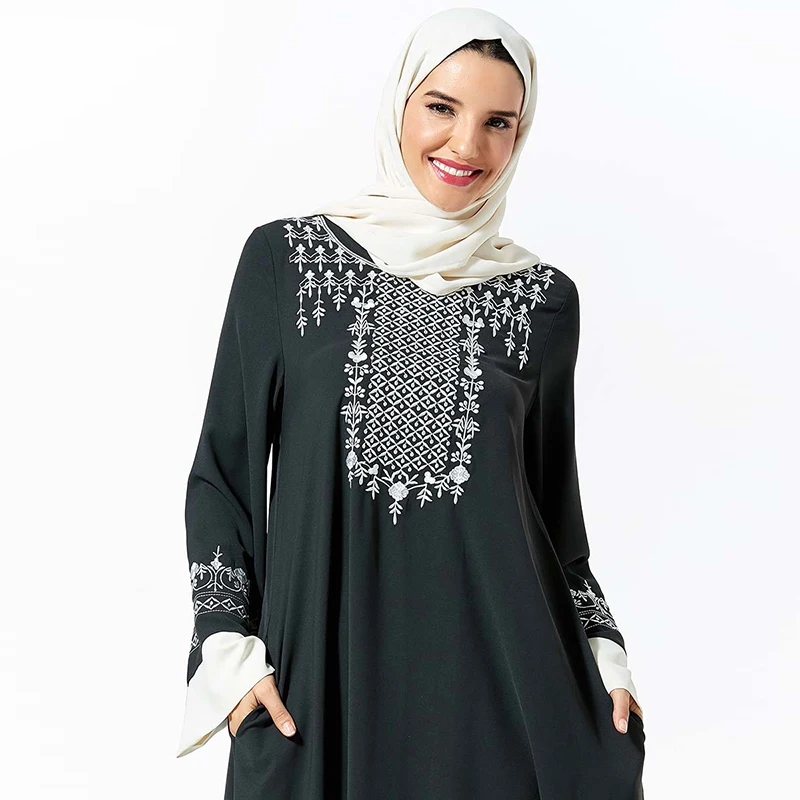Абая кафтан хиджаб Kleid мусульманское женское платье пакистанская исламская одежда кафтан Marocain Qatar Robe Musulmane дубай мусульманское платье