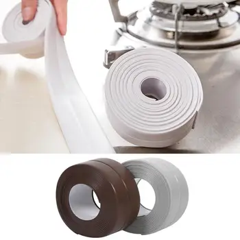 

3.2m Waterproof PVC Kitchen Wall Seams Strip Corner Anti-bump Protector Sticker Sealing Strip for Bathroom Toilet