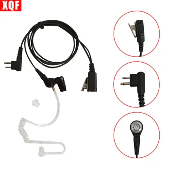 

XQF 10PCS Nipple Covert Acoustic Tube Bodyguard FBI Earpiece Headset Mic PTT for Motorola Two Way Radio Walkie Talkie 2pin