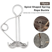 10Pcs/Set Spiral Shaped Spring Octopus Deck Peg Rope Buckle Awning Tent Stakes Hook Camping Hiking Accessories camping equipment