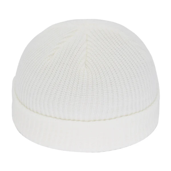 white Короткие шапочки Skullies, мужские зимние шапочки, женские зимние шапки для мужчин, шапка s Miki Docker, шапка с черепом, женская вязаная шапка - Цвет: white